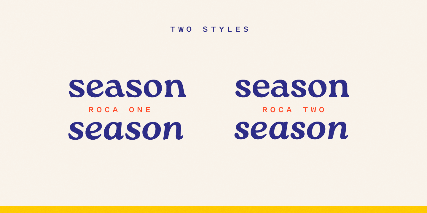 Пример шрифта Roca One Italic